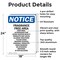 Signmission Fragrance Free Area Perfumes, 18 in W x Rectangle, Aluminum OS-2PACK-NS-A-1824-V-12905 - alternate 4